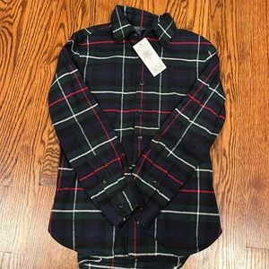 Ralph Lauren Polo Boys Size 8 tartan long sleeve Christmas dress shirt